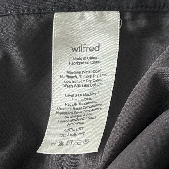 Aritzia Wilfred Laure Slim Pants Women’s Size 6 High Rise Zip Pockets Skinny Leg - Picture 9 of 11